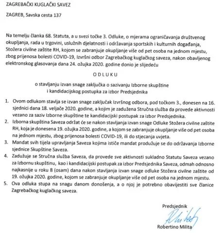 2020 odluka ZKS izbori