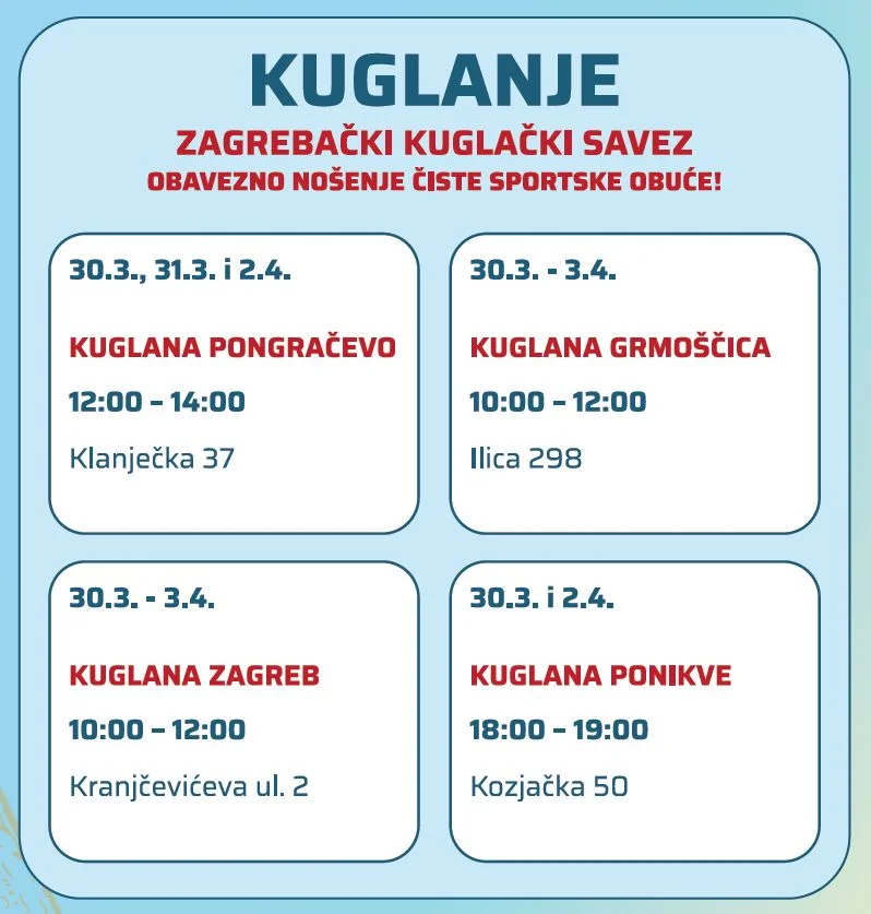 2026 odmorko proljece kuglanje